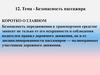 Безопасность пассажира. Коротко о главном