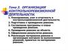 Организация контрольноревизионной деятельности