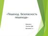 Пешеход. Безопасность пешехода