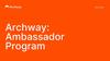 Archway: Ambassador Program