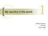 My country in the world - Russia