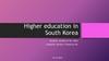 Higher education in South Korea