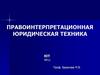 Правоинтерпретационная юридическая техника