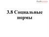 Социальные нормы. Тема 3.8