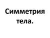 Симметрия тела