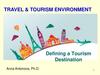 Defining a Tourism Destination