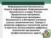 Информационная безопасность. Защита информации. Информационная безопасность в мире, России. Вредоносные программы