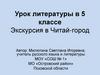 Экскурсия в читай - город  (5 класс)