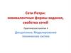 Сети Петри: эквивалентные формы задания, свойства сетей. Практическое занятие 4