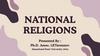 National religions