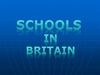 Schools in Britain