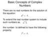 Basic Concepts of Complex Numbers