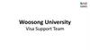 Woosong University. Visa Support Team