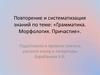 Грамматика. Морфология. Причастие