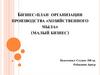 Бизнес - план организации производства «Хозяйственного мыла»