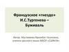 Французское «гнездо» И.С. Тургенева – Буживаль