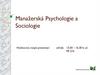 Manažerská Psychologie a Sociologie