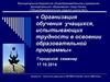 Организация  обучения  учащихся, испытывающих трудности в освоении образовательной программы