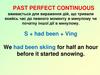 Past Perfect Continuous
