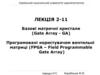 Базові матричні кристали (Gate Array - GA). Програмовані користувачем вентильні матриці. Лекція 2-11