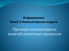 Примеры компьютерных моделей различных процессов. Тема 2.3