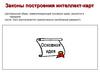 Законы построения интеллект-карт