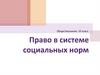 Право в системе социальных норм. Обществознание. 10 класс