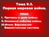 Первая мировая война. Тема 9.3