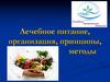 Лечебное питание, организация, принципы, методы