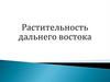 Растительность Дальнего Востока