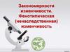 Закономерности изменчивости. Фенотипическая (ненаследственная) изменчивость