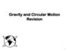 Gravity and Circular Motion Revision