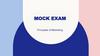 Mock exam. Principles of Marketing​