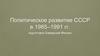 Политическое развитие СССР