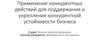 Применение конкурентных действий для поддержания и укрепления конкурентной устойчивости бизнеса