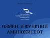 Обмен и функции аминокислот