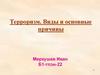 Терроризм. Виды и основные причины