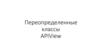 Переопределенные классы APIView