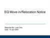 EQ Move-in/Relocation Notice