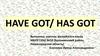 Have got/ has got