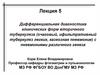 Дифференциальная диагностика клинических форм вторичного туберкулеза  (лекция 5)