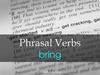 Phrasal Verbs