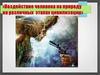 Воздействие человека на природу на различных этапах цивилизации