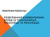 Розв'язання елементарних вправ із транскрипції, трансляції та реплікації. Практична робота №2