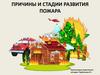 Причины и стадии развития пожара. Основные причины возникновения пожаров