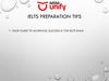 Ielts preparation tips