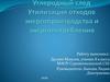 Углеродный след. Утилизация отходов энергопроизводства и энергопотребления