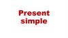Present simple