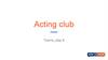 Acting club