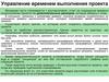 Управление временем выполнения проекта